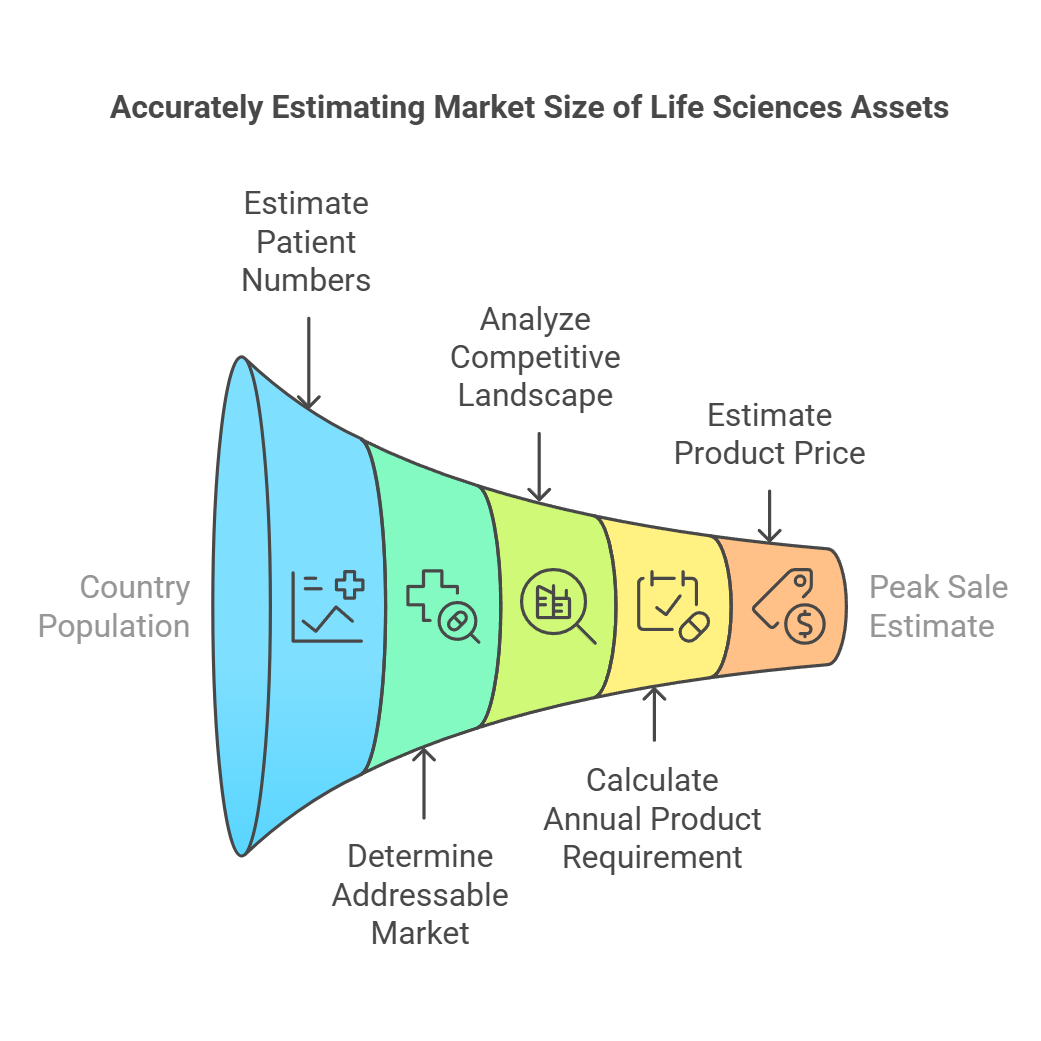 Accurately Estimating Market Size of Life Sciences Assets